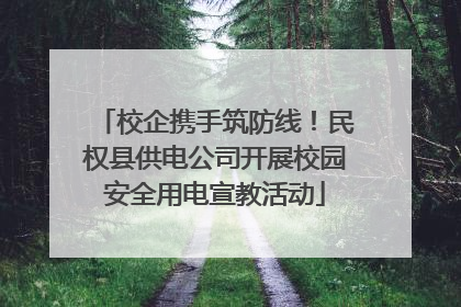 校企携手筑防线！民权县供电公司开展校园安全用电宣教活动