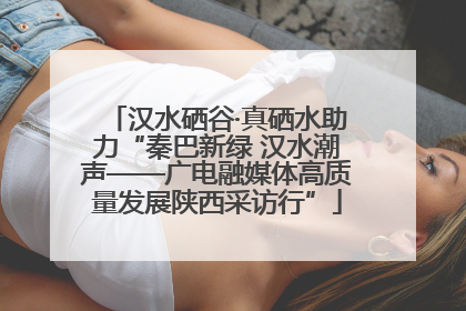 汉水硒谷·真硒水助力“秦巴新绿 汉水潮声——广电融媒体高质量发展陕西采访行”