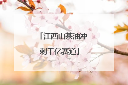 江西山茶油冲刺千亿赛道