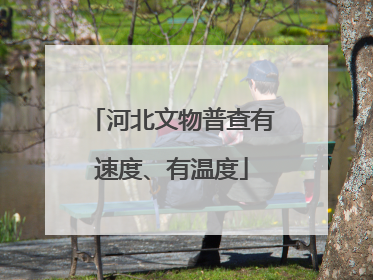 河北文物普查有速度、有温度