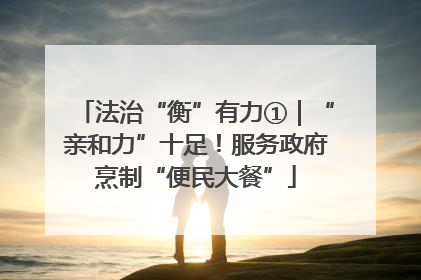 法治“衡”有力①｜“亲和力”十足！服务政府烹制“便民大餐”