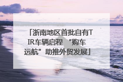 浙南地区首批自有TIR车辆启程 “购车远航”助推外贸发展