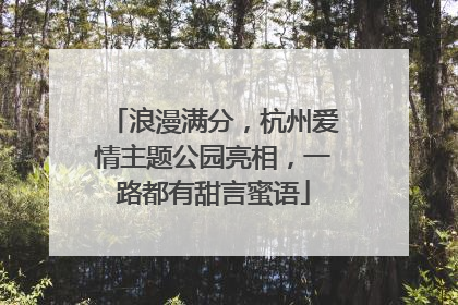 浪漫满分，杭州爱情主题公园亮相，一路都有甜言蜜语