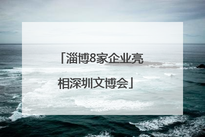 淄博8家企业亮相深圳文博会