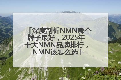 深度剖析NMN哪个牌子最好，2025年十大NMN品牌排行，NMN该怎么选