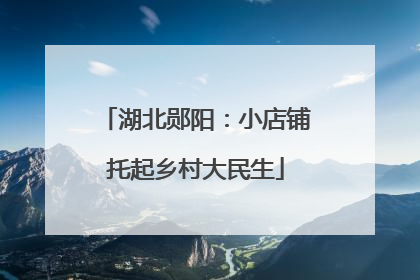 湖北郧阳：小店铺托起乡村大民生