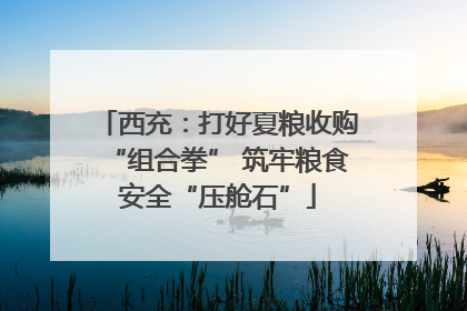 西充：打好夏粮收购“组合拳” 筑牢粮食安全“压舱石”