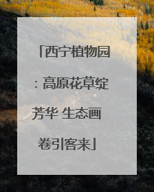 西宁植物园：高原花草绽芳华 生态画卷引客来
