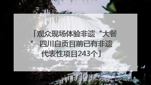 观众现场体验非遗“大餐” 四川自贡目前已有非遗代表性项目243个