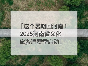 这个暑期回河南！2025河南省文化旅游消费季启动