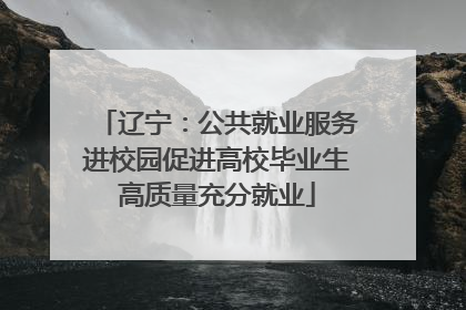 辽宁：公共就业服务进校园促进高校毕业生高质量充分就业