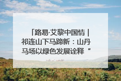 路易·艾黎中国情｜祁连山下马蹄新：山丹马场以绿色发展诠释“两山”理论实践