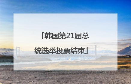 韩国第21届总统选举投票结束