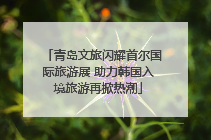 青岛文旅闪耀首尔国际旅游展 助力韩国入境旅游再掀热潮