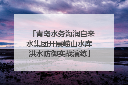 青岛水务海润自来水集团开展崂山水库洪水防御实战演练