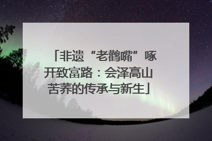 非遗“老鹳嘴”啄开致富路：会泽高山苦荞的传承与新生