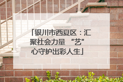 银川市西夏区：汇聚社会力量 “艺”心守护出彩人生
