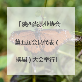 陕西省茶业协会第五届会员代表（换届）大会举行