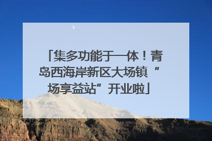 集多功能于一体！青岛西海岸新区大场镇“场享益站”开业啦