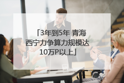 3年到5年 青海西宁力争算力规模达10万P以上