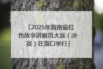2025年海南省红色故事讲解员大赛（决赛）在海口举行