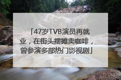 47岁TVB演员再就业，在街头摆摊卖咖啡，曾参演多部热门影视剧