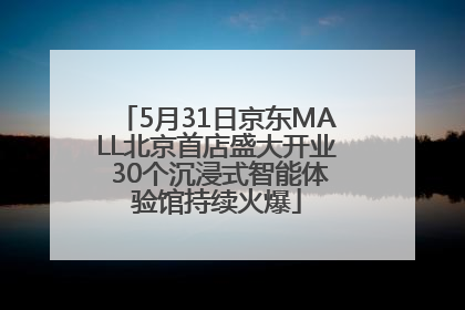 5月31日京东MALL北京首店盛大开业 30个沉浸式智能体验馆持续火爆