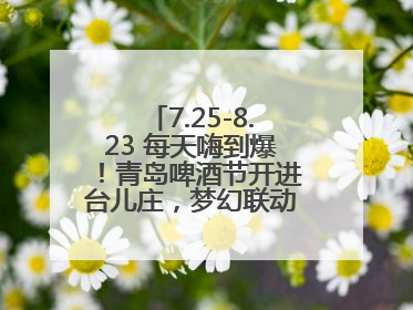 7.25-8.23 每天嗨到爆！青岛啤酒节开进台儿庄，梦幻联动解锁古城新玩法